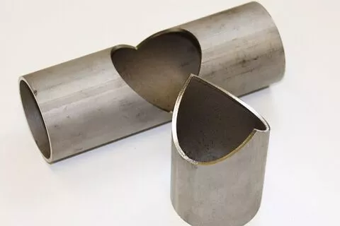 Metal tube fiber laser cutting machine sample 2